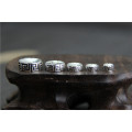 925 Sterling Silver vintage flat round spacer Beads for jewelry making